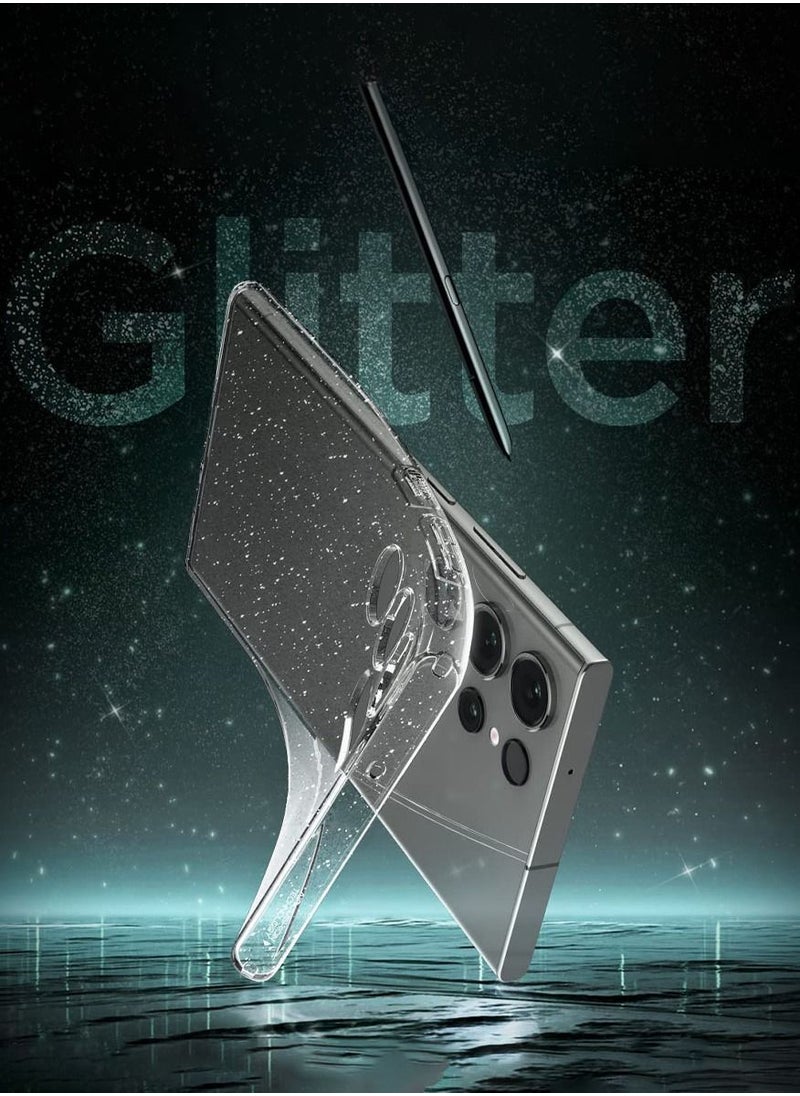 Spigen Liquid Crystal Glitter for Samsung Galaxy S23 ULTRA Case Cover - Crystal Quartz  - Image 3