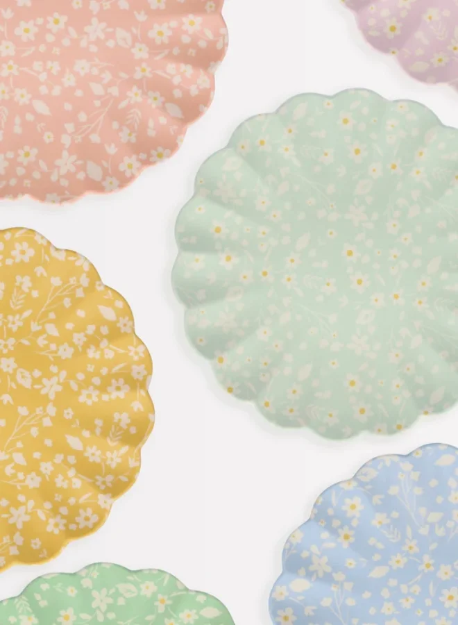 Meri Meri Floral Large Bamboo Plates