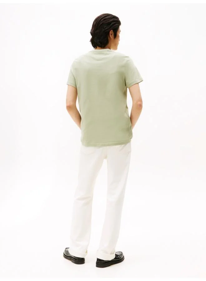 تومي هيلفيغر Logo Slim Jersey T-Shirt