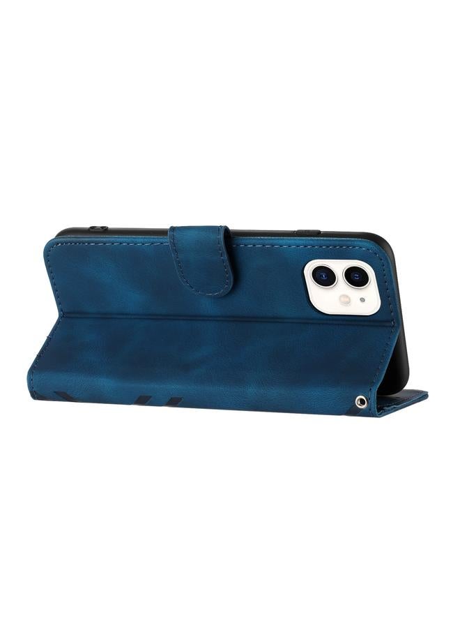 زبون جراب هاتف iPhone 11 من الجلد بنمط خطوط - Image 3