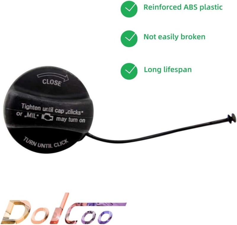 DOICOO 16117222391 10844 31848 Gas Cap Fuel Tank Cap Compatible with Mini Cooper BMW E39 E46 E60 E90 E92-128i 320i 325ci 325i 328i 328xi 330ci 330i 330xi 335i 525i 528i 530i 535i 750i X1 X3 X5 Z4 M3 - Image 2
