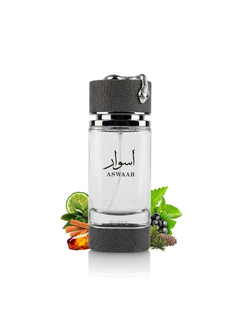 ريفس عطر "أسوار" (Aswaar) من ريفس (RiiFFS) بتركيز "إكستريت دو بارفان" (Extrait De Parfum) - سعة 100 مل | عطر فاخر يدوم طويلاً للجنسين | بخاخ عطر فائق الجودة - Image 3