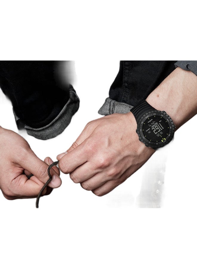 Suunto ساعة رياضية كلاسيكية خارجية سوداء بالكامل مع بوصلة متعددة الوظائف للتنزه وتسلق الجبال هدية ساعة ذكية - Image 2