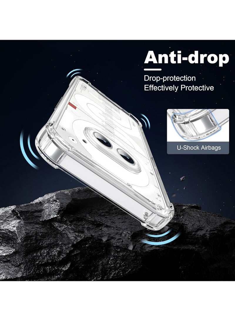 VKL Case Compatible with Nothing Phone 2a 2024 Cover, Ultra Thin Transparent PC Back + TPU Frame Protective Case Airbag Anti-Shock Case - Image 4