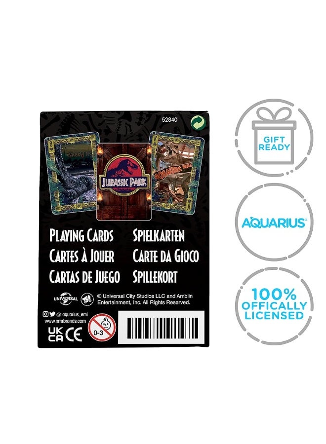 AQUARIUS Jurassic Park Playing Cards  Jurassic Park Themed Deck of Cards for Your Favorite Card Games  Officially Licensed Jurassic Park Merchandise  Collectibles 25 x 35 - Image 5