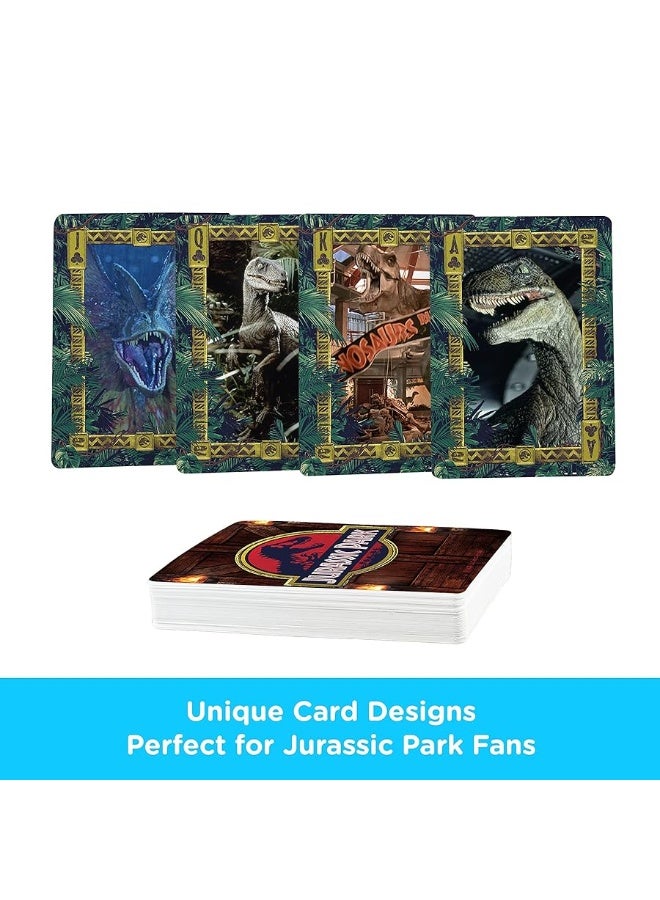 AQUARIUS Jurassic Park Playing Cards  Jurassic Park Themed Deck of Cards for Your Favorite Card Games  Officially Licensed Jurassic Park Merchandise  Collectibles 25 x 35 - Image 2