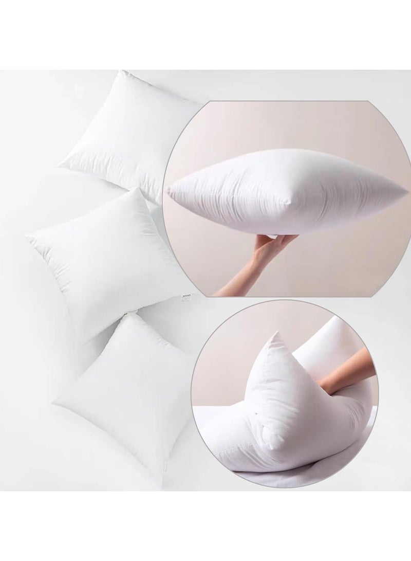 1-Piece Cushion Filler ,Soft & Fluffy Insert with Non-Woven Outer Fabric – Ideal for Sofa, Chair & Decorative Use,Comfortable Plush Comfort and Perfect Support, White 45x45cm ﻿ - Image 1