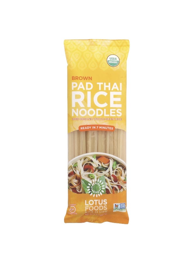 Lotus Foods Lotus Foods, Brown Pad Thai Rice Noodles, 8 oz (227 g)  - Image 1