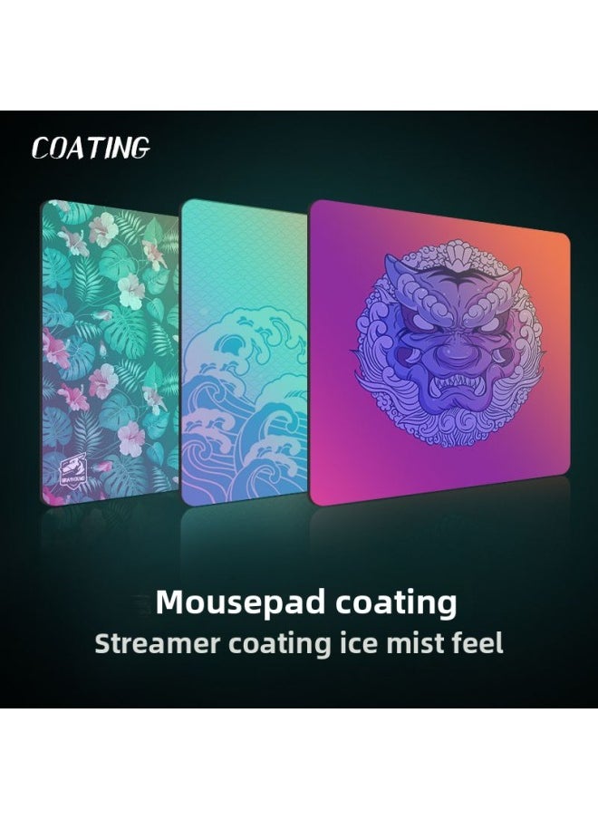 Generic - Rainbow Coated Mouse Pad No Edge National Tide Game Non-Slip Rubber Tiger Esports Mouse Pad Enjoy Silky-Color:420*490*5-Pattern:9 - Image 1