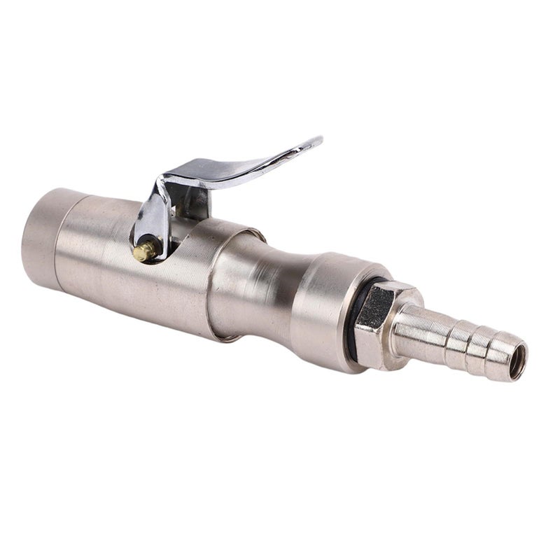 Matte Locking Air Chuck 300 PSI 1 4 Inch FNPT Heavy Duty Brass Straight On Tire Chuck Closed Flow Tire Inflator Gauge Compressor Design Prevent Air Leakage - Image 5