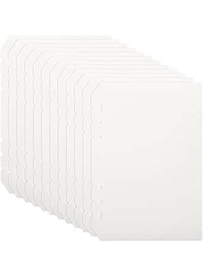 A5 مقسمات مجلد PP غير لامع 12 ورقة علامات صفحات قابلة للفصل مع ثقب 6 فتحات - Image 1