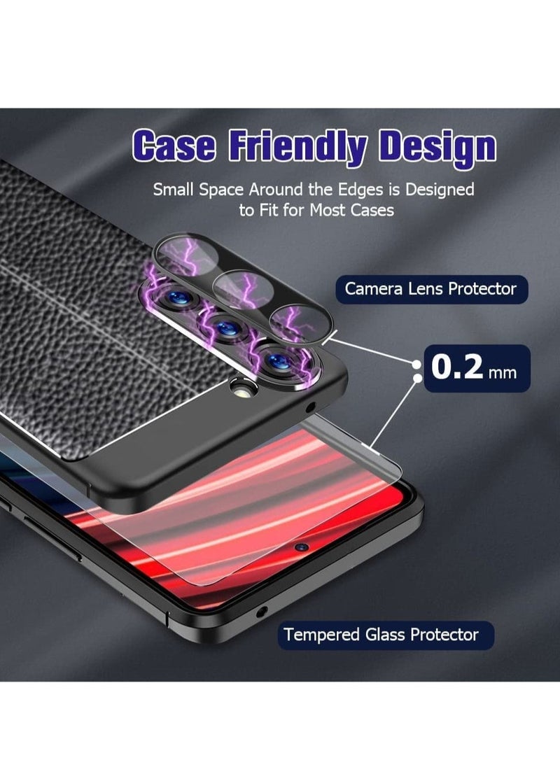 Raxoom [5-in-1]For Samsung Galaxy S23 plus Case,2 Packs Camera Lens Protector + 2 Packs HD Tempered Glass Screen Protector,All-Round Protection, Shockproof, Anti-Scratches Kit (S23+) - Image 3