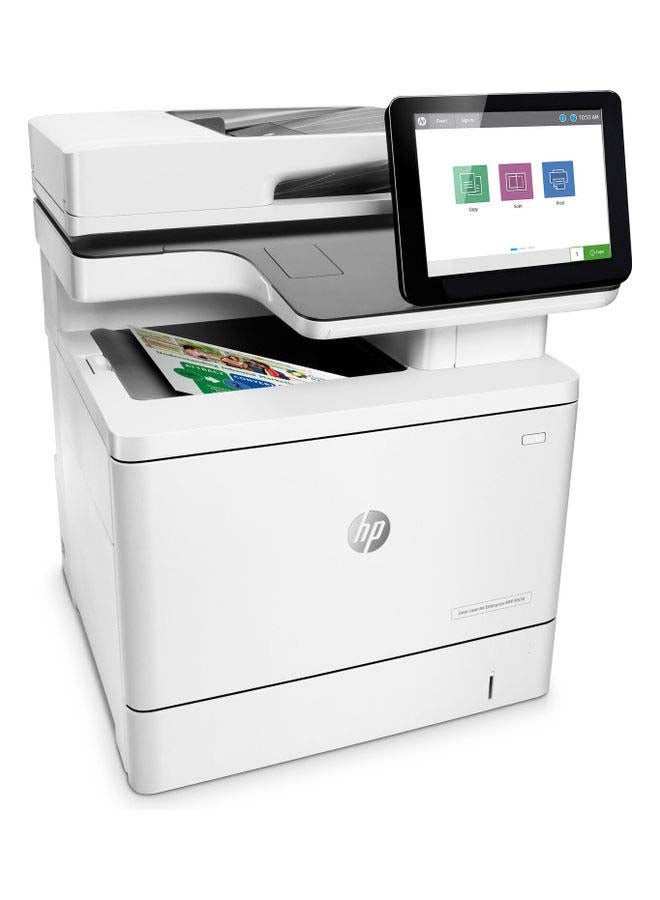 HP طابعة Color Laser Jet Enterprise MFP M578dn مزودة بطباعة ونسخ ومسح ضوئي وفاكس اختياري من 5 إلى 15 مستخدمًا، دورة العمل الشهرية مقاس A4 تصل إلى 80000 صفحة - Image 3
