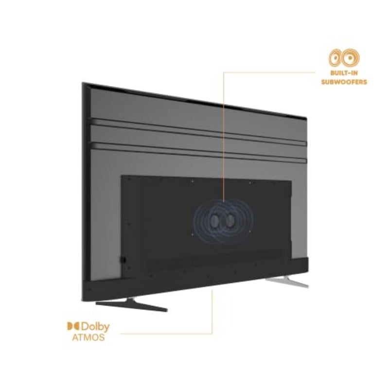85 Google TV، QD-MiniLED، 4K UHD، وضع معزز الألعاب 120 هرتز + VRR، معالج رباعي النواة، Dolby Vision Dolby ATMOS، Chromecast مدمج، AiPQ، مضخم صوت 20 وات، بلوتوث 5.1، 2.4/5 جيجا هرتز WiFi، بدون إطار - Image 5