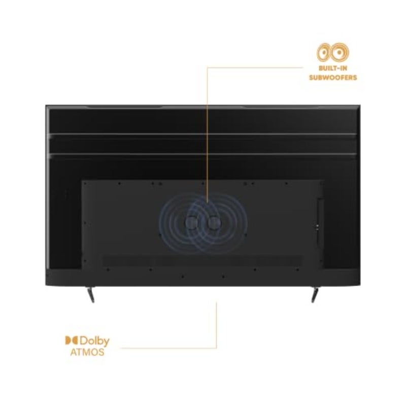 85 Google TV، QD-MiniLED، 4K UHD، وضع معزز الألعاب 120 هرتز + VRR، معالج رباعي النواة، Dolby Vision Dolby ATMOS، Chromecast مدمج، AiPQ، مضخم صوت 20 وات، بلوتوث 5.1، 2.4/5 جيجا هرتز WiFi، بدون إطار - Image 4