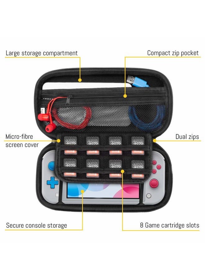 Orzly Carry Case for Nintendo Switch Lite - Portable Travel Carry Case with storage for Switch Lite Games & Accessories (Blue) - Image 3