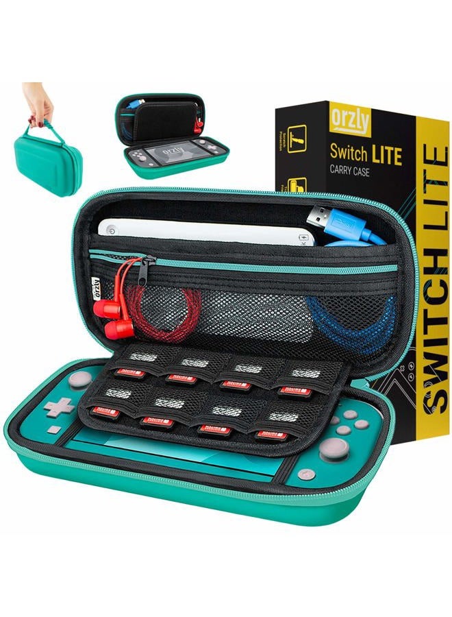 Orzly Carry Case for Nintendo Switch Lite - Portable Travel Carry Case with storage for Switch Lite Games & Accessories (Blue) - Image 1