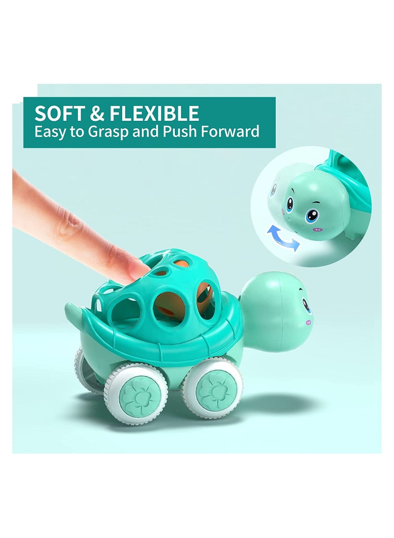SOLARAE Baby Car Toys Toddler Rattle Roll Toy Vehicles for Infant Push and Go Toy Trucks Preschool Learning Gift Idea for Boys Girls - Image 3