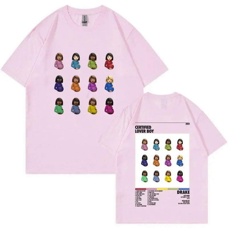 [European Code Cotton T] T-Shirt Unisexe Imprimé Graphique Pour Tshirt - Image 4