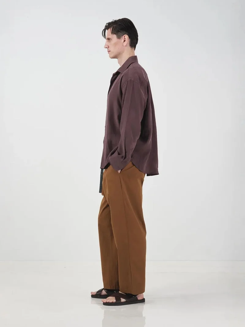 Giesto GIESTO Oversized Long Sleeve Button-Up Shirt