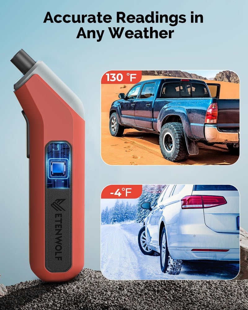 ETENWOLF T300 Plus Digital Tire Pressure Gauge - Image 5