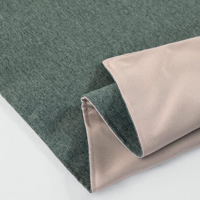 AMBERIS Bed Runner Blue-Green, Imitation Linen Decorative Bed Scarf for Home Hotel - Image 4