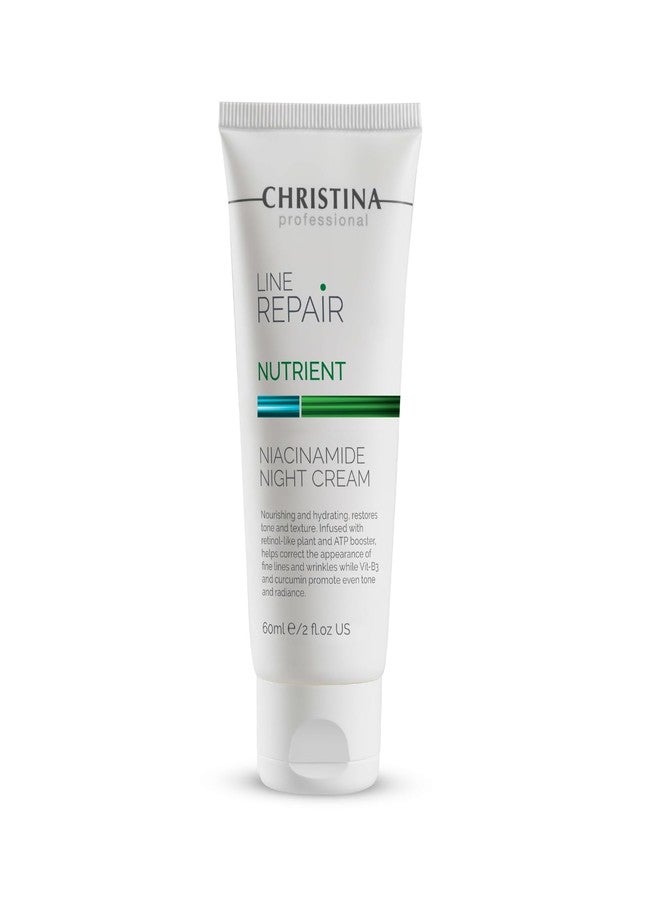 -CHRISTINA- Line Repair Nutrient Niacinamide Night Cream - For Combination Normal Dry Skin 60 ml / 2 fl.oz - Image 1