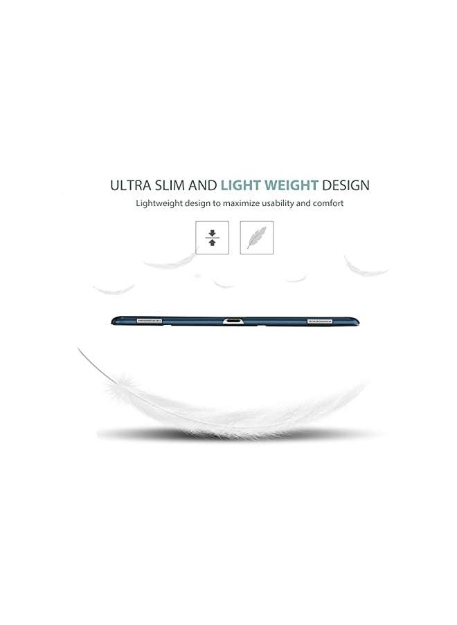 Procases - For Ipad Pro 12.9 Case 2Nd Generation 2017/Ipad Pro 12.9 Case 1St Generation 2015, Ultra Slim Lightweight Stand Smart Case Shell With Translucent Frosted Back Cover –Navy - Image 1
