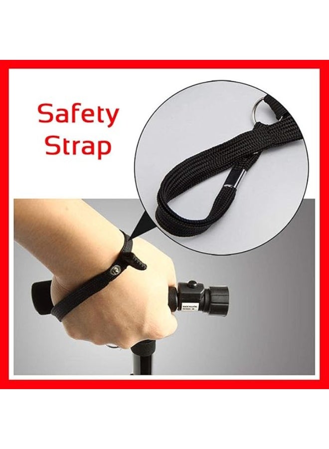 Panvil Walking Stick – Folding Adjustable Height Cane with LED Light, Non-Slip Flexible Base, Lightweight Foldable Extendable Walking Aid for Arthritis, Disabled & Elderly Support - Image 5