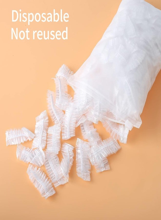 UDHVREKH 100 PCS Disposable Clear Ear Protectors - Waterproof Ear Protectors for Bathing, Hair Dye, Shower, Salon, Spa Use Hair Treatment Durable & Lightweight Ear Covers - Image 4