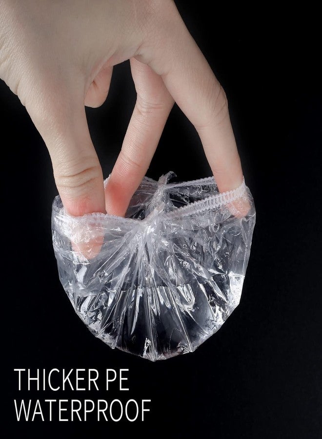 UDHVREKH 100 PCS Disposable Clear Ear Protectors - Waterproof Ear Protectors for Bathing, Hair Dye, Shower, Salon, Spa Use Hair Treatment Durable & Lightweight Ear Covers - Image 5