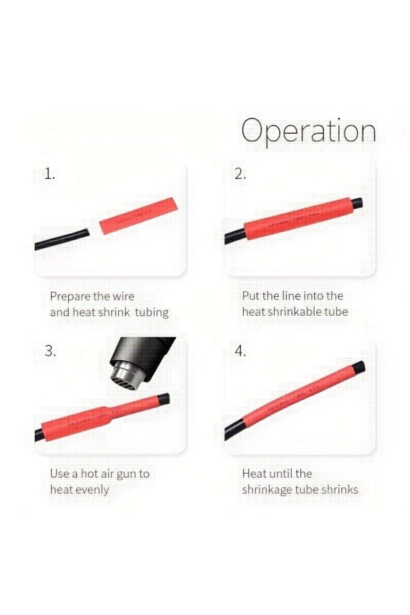 erorex 164PCS Thermos Tube Stopper Heat Shrinkable Tubing Wrapping Thermo Retractable Shrinkable Insulat... - Image 5