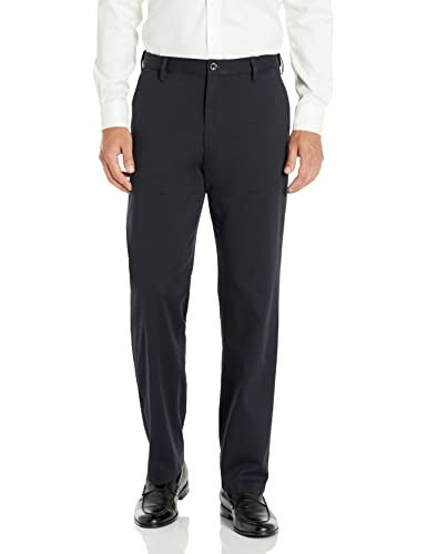 DOCKERS بنطلون دوكرز للرجال بتصميم مريح بلون الكاكي، أزرق بحري، 40W x 30L - Image 1