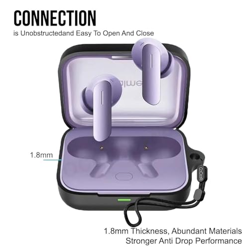 Cocoonkart Soft Silicone Case Cover Compatible for Realme Buds Air 7 | 7 Pro (Lanyard, Black) - Image 4