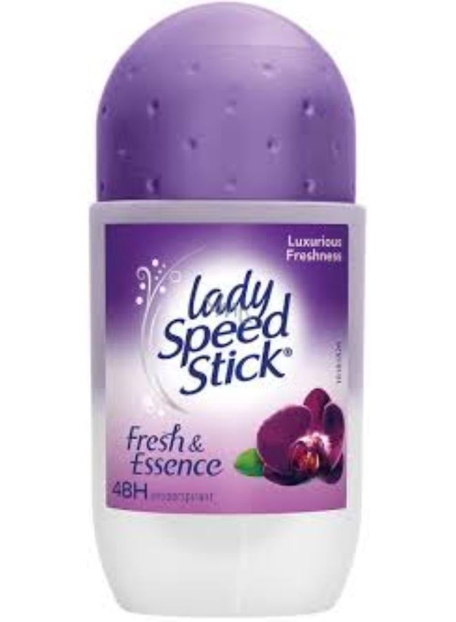 ليدي سبيد ستيك مزيل عرق رول أون برائحة زهرة الأوركيد السوداء من فريش آند إيسنس للنساء، 50 مل