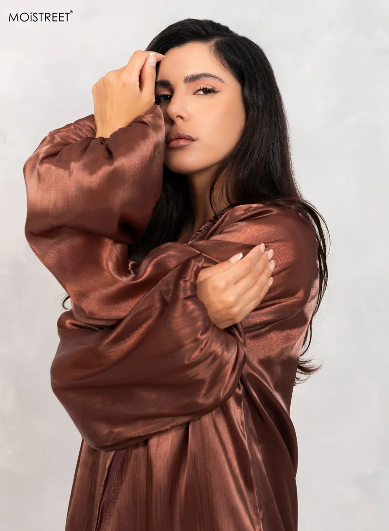 Moistreet  Rotana Shimmer abaya Set for Women | Best Price UAE