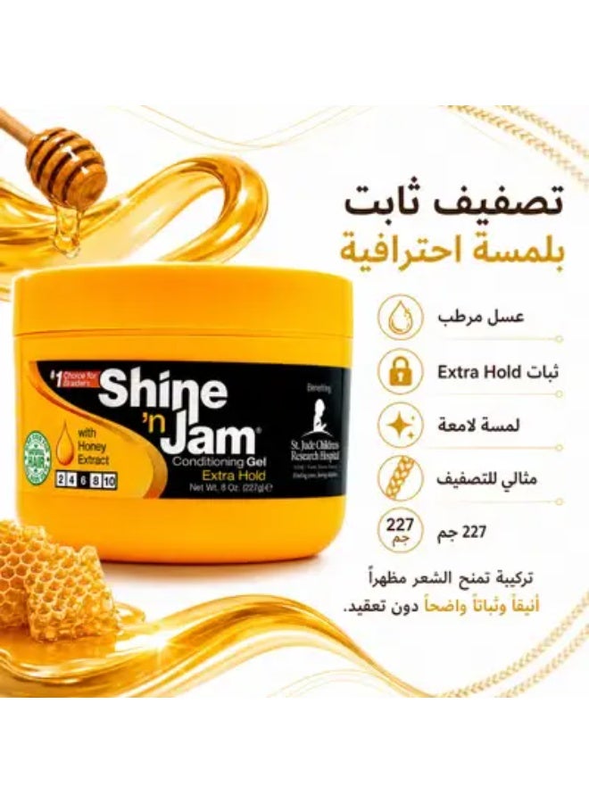 شاين آند جام جل شاين آند جام المرطب ذو التثبيت الإضافي (227 غرام / 8 أونصة) - Image 1