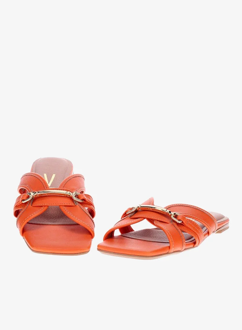 VIZZANO Orange Flat Sandals for Women – Stylish Ladies Flat Sandals & Comfortable Flat Slippers for Women | Best Price UAE
