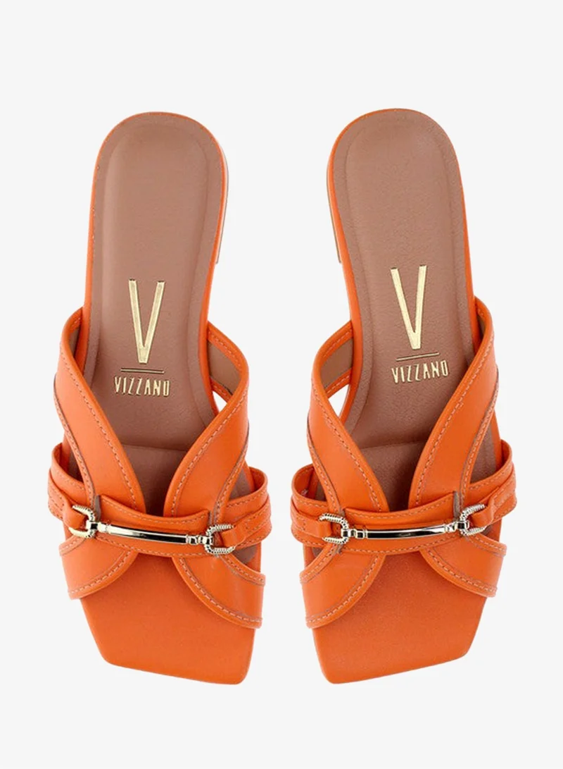 VIZZANO Orange Flat Sandals for Women – Stylish Ladies Flat Sandals & Comfortable Flat Slippers for Women | Best Price UAE