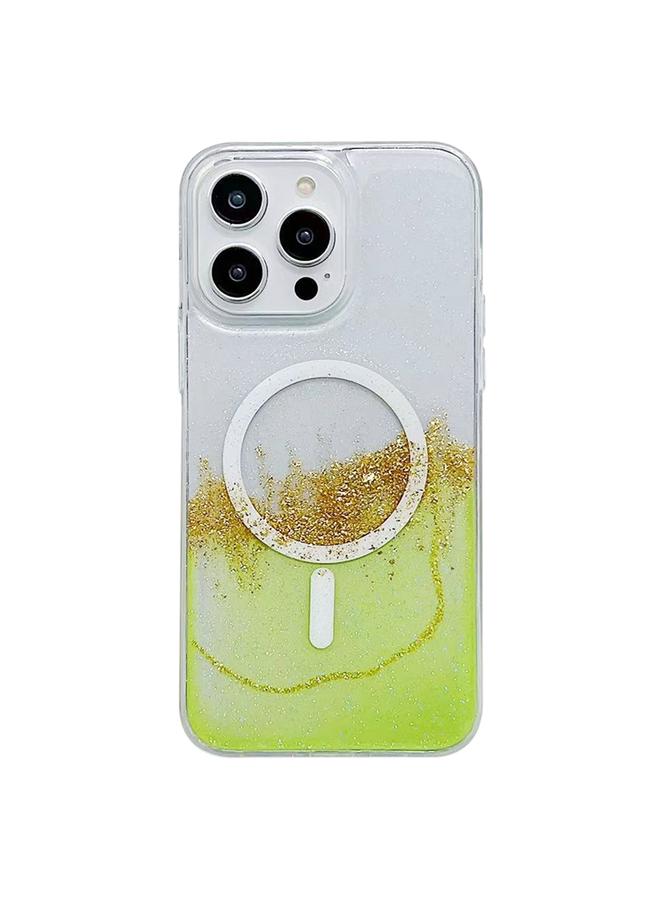 S-TOP Case For iPhone 13 Pro Gilding MagSafe Hybrid Clear TPU Phone Case - Image 1