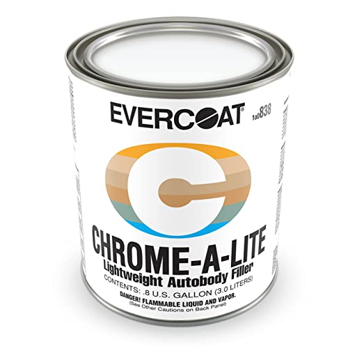 Evercoat Chrome-A-Lite Body Filler for Aluminum, Fiberglass, Galvanized Steel, and More - 0.8 US Gallon, 3L - Image 1