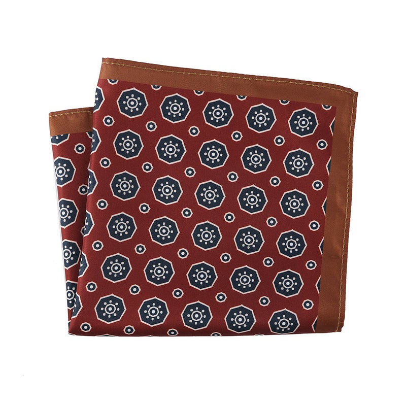 Fashion Joker Men'S Suit Pocket Square Square Square Square Dress Business Casual Vintage Printed Handkerchief Breast Square - Image 1