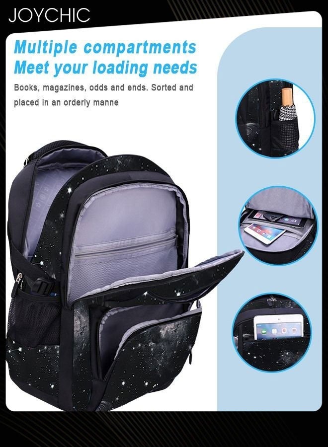 Joychic حقائب ظهر مدرسية غير رسمية للأطفال خفيفة الوزن ومتينة حقيبة كتب قابلة للتنفس مجموعة حقيبة ظهر مع حقيبة غداء - Image 3