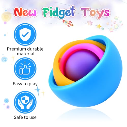 Yrissmiss Fidget Toys Kids Pack Fidget Spinner Set Autism Sensory Toys Easter Basket Stuffers Party Favors ADHD Stress Relief Finger Tools Gift for Boys Girls Teens Birthday - Image 5
