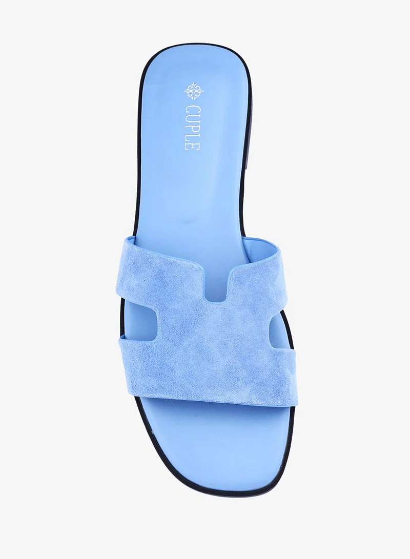 Cuple  Womens suede flat sandals for Women | Best Price UAE