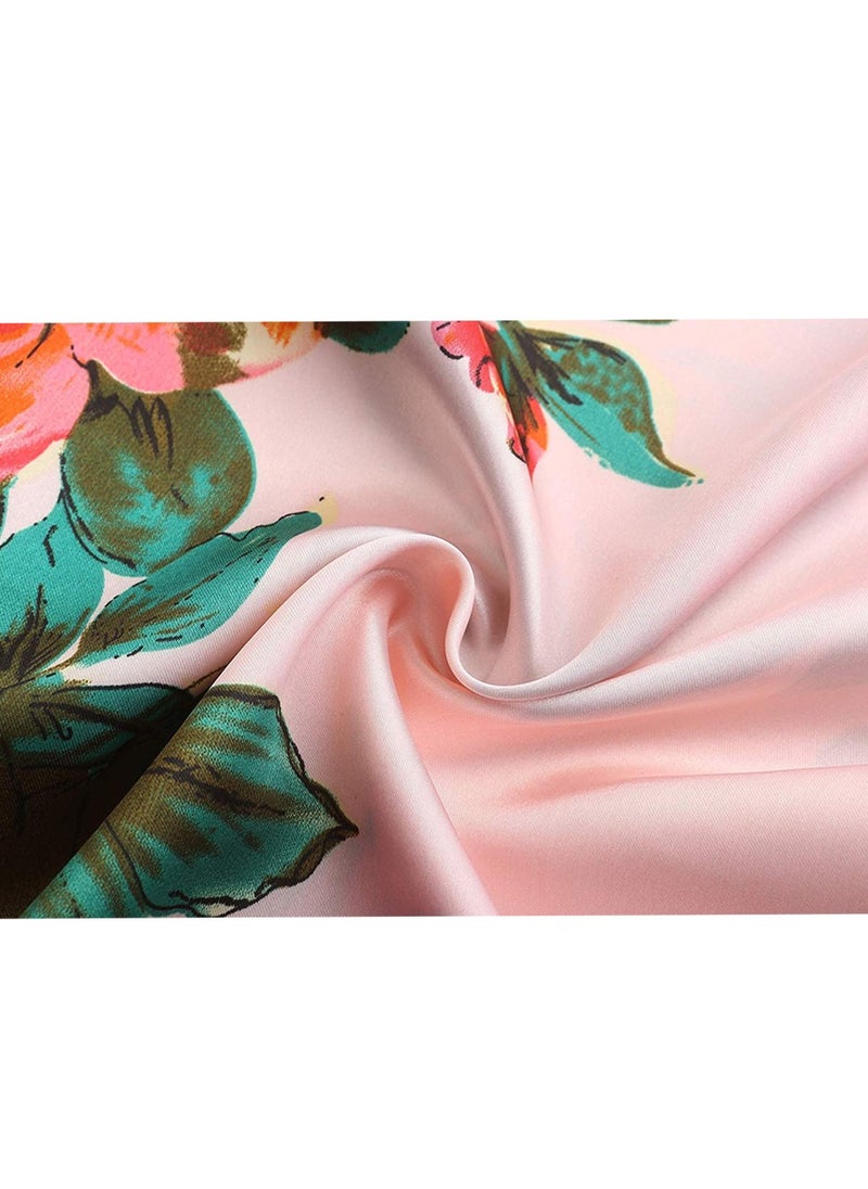 Al Aoyama Floral Silk Kimono Robe Wedding Bridesmaid Robes Dressing Gown Nightgown for Girls  - Image 4