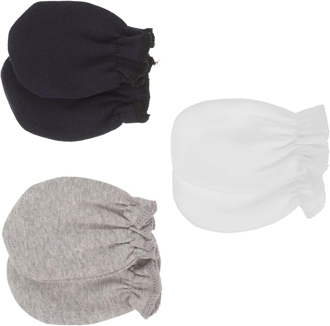 Newborn Baby Scratch Mittens Gloves Set Of 1 Pair For Boys And Girls - Image 1