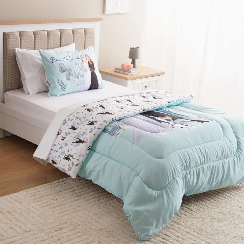 Frozen Wonder Microfiber 2 pcs Comforter Set 135x220cm- Blue