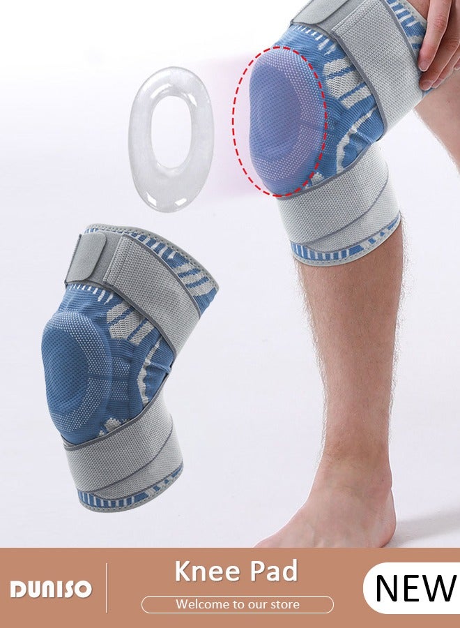 DUNISO Professional Knee Pad Knee Brace with Side Stabilizers and Patella Gel Pads Adjustable Compression Knee Support Braces for Knee Pain Meniscus Tear ACL MCL Arthritis Joint Pain Relief Injury Recovery - Image 1