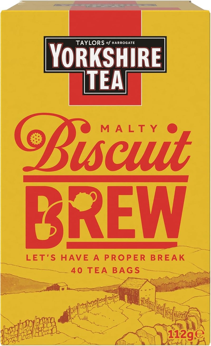Yorkshire Tea Biscuit Brew Tea Bags - 160 Count - Image 1